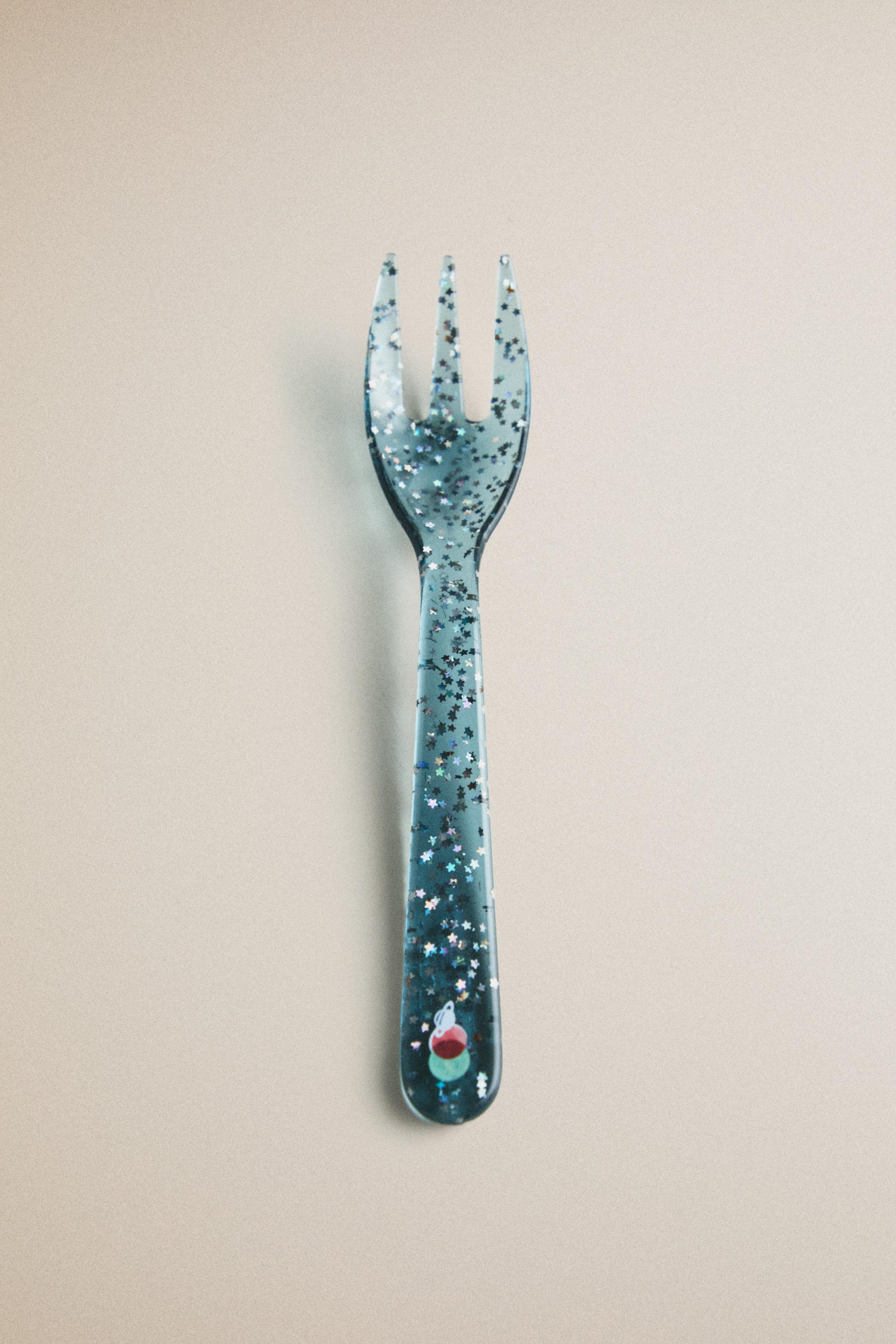 FOURCHETTE ENFANT PAILLETTES ÉTOILES TRITAN™